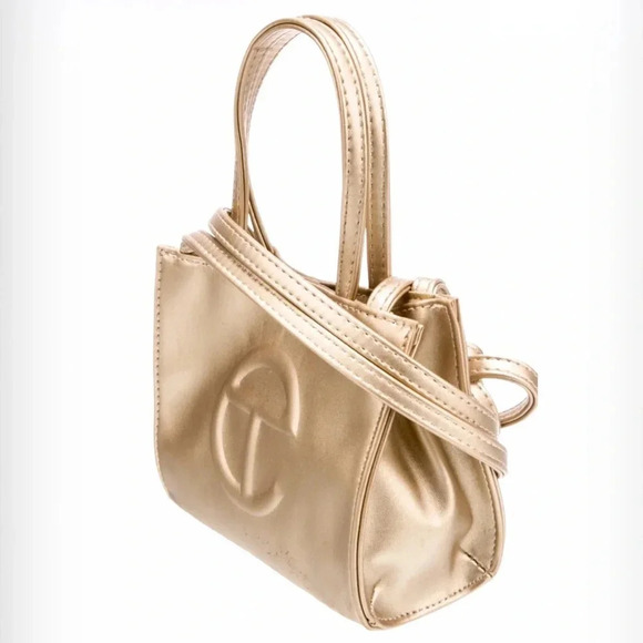 Telfar Small Gold Shopping  bag - Picture 3 of 11